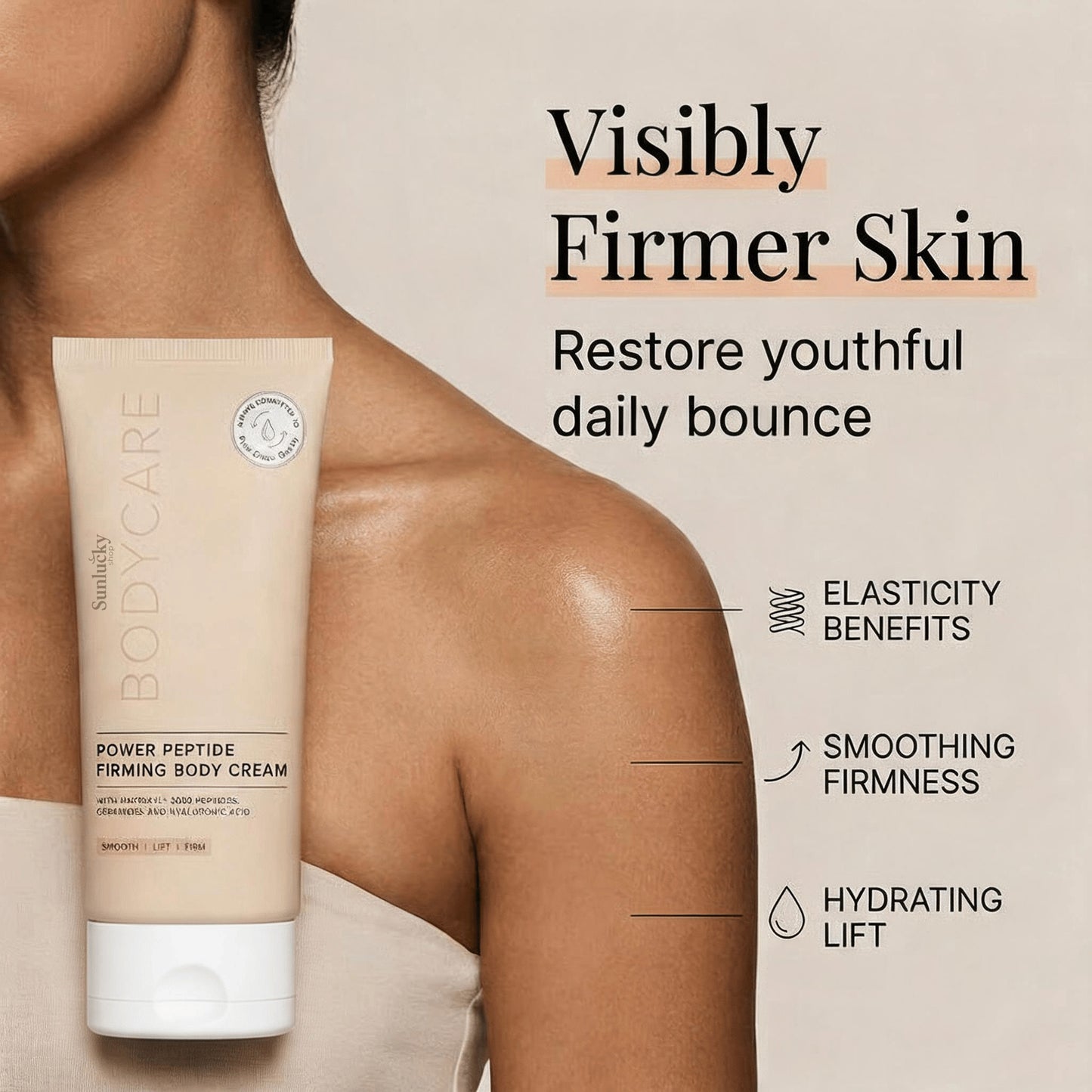 đ„SunluckyâąPower Peptide Firming Body Cream