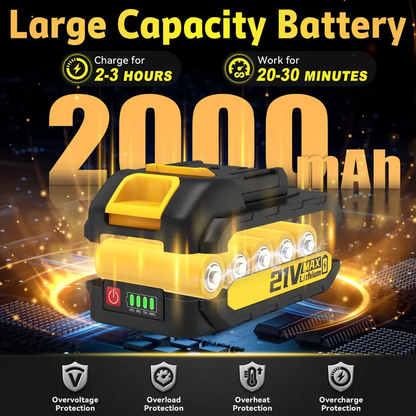 🌳2026 Pro Edition – 5-Cell Battery & Spare Chain for Tree Trimming ⚡