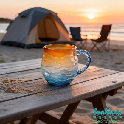 Best Gifts🎁 from Sea Sunset🌅 Wave Artisan Mug🌊