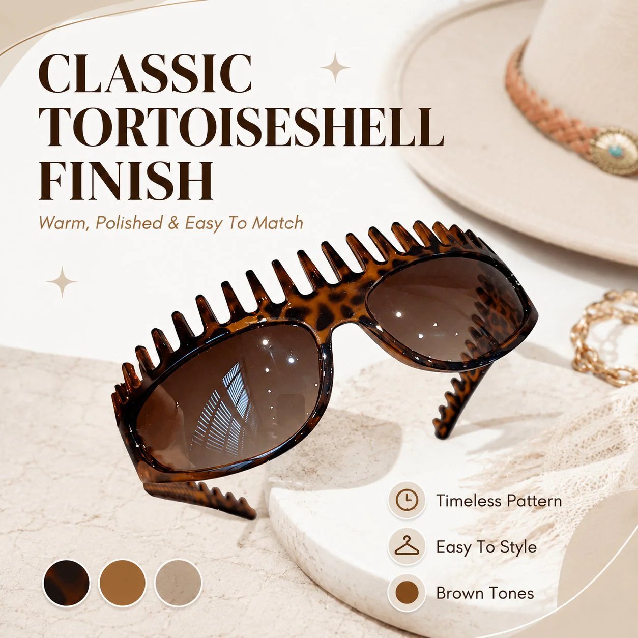 🕶2-In-1 Tortoiseshell Headband Sunglasses