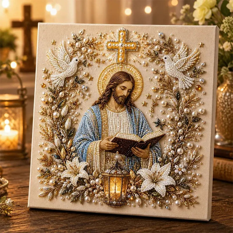 🔥LAST DAY 59% OFF -🙏Christian DIY Pearl Art Set