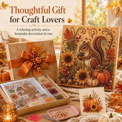 🔥 Last Day 49% OFF - 🍂💎 Autumn Pearl Painting Kit – Relaxing DIY Craft to Create Sparkling Fall Artwork 🖌️