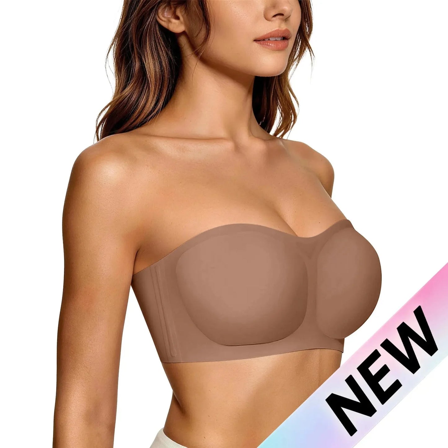 Final 3 Hours: 60%OFF🔥  Womens Strapless Bras Push Up Bandeau Bra