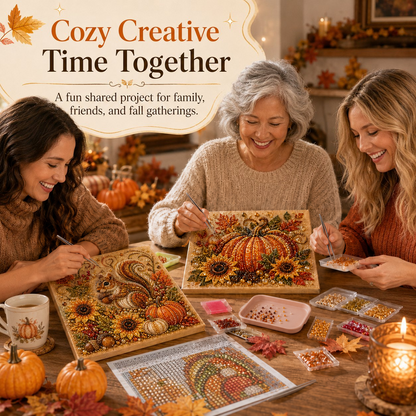 🔥 Last Day 49% OFF - 🍂💎 Autumn Pearl Painting Kit – Relaxing DIY Craft to Create Sparkling Fall Artwork 🖌️
