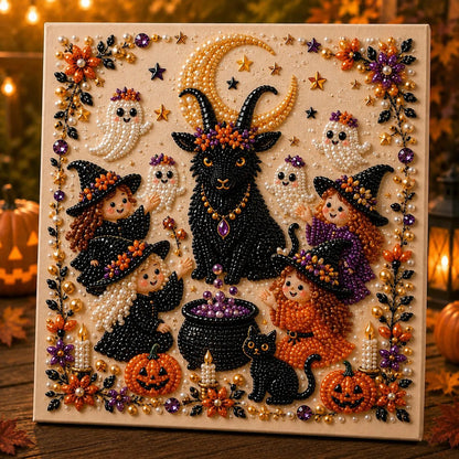 🎃👻 Premium 3D Pearl Halloween Wall Art Kit