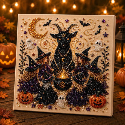 🎃👻 Premium 3D Pearl Halloween Wall Art Kit