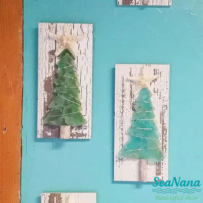 🌲DIY Sea Glass Christmas Tree