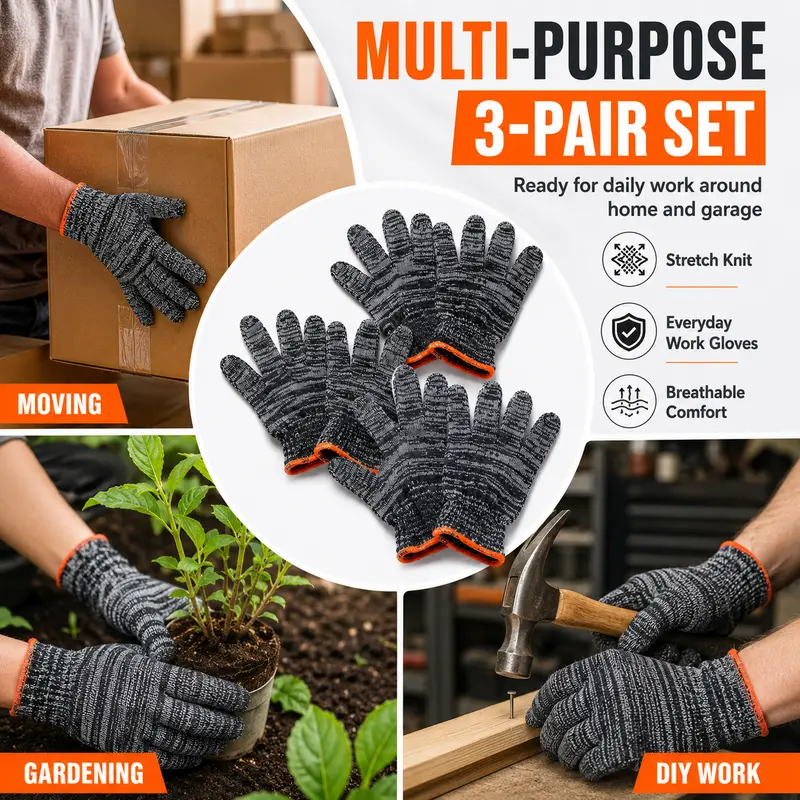 Unisex gardening gloves; versatile work gloves with strong grip