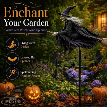 🎁2026 NEW HOT SALE 49% OFF🧙‍♀️ Enchanted Witch Garden Wind Spinner