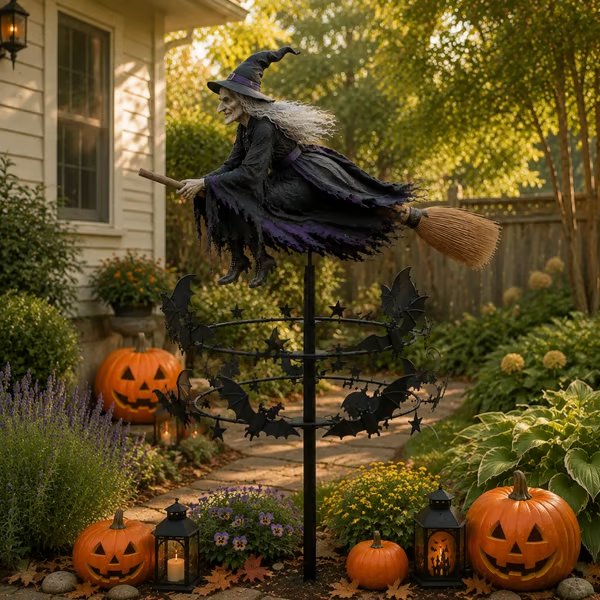 🎁2026 NEW HOT SALE 49% OFF🧙‍♀️ Enchanted Witch Garden Wind Spinner