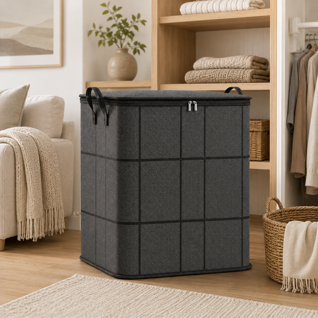 📦 Extra Large Moving & Storage Bag 🏠 | Heavy-Duty Zippered Organizer for Clothes, Bedding & More