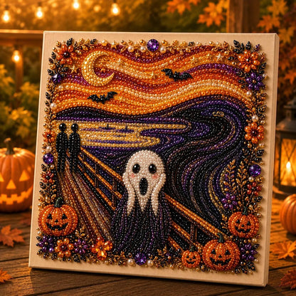 🎃👻 Premium 3D Pearl Halloween Wall Art Kit