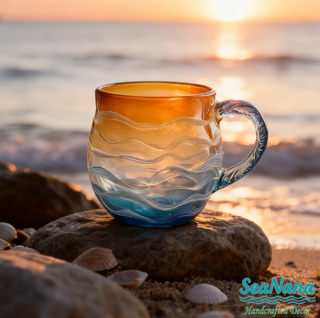 Best Gifts🎁 from Sea Sunset🌅 Wave Artisan Mug🌊