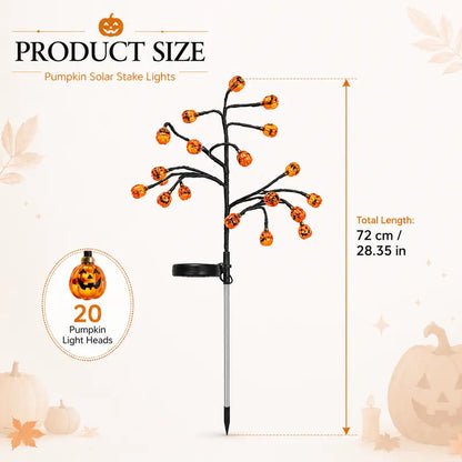 🎃Solar Pumpkin Stake Lights | Waterproof Outdoor Garden Decor, Auto Dusk-to-Dawn