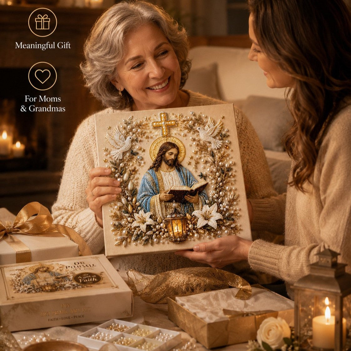 🔥LAST DAY 59% OFF -🙏Christian DIY Pearl Art Set
