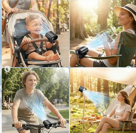 360° Rotating Semi-Cooling Clip Fan