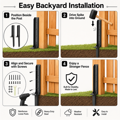 🔥Hot Sale 49% OFF🔥Fence Post Repair Kit
