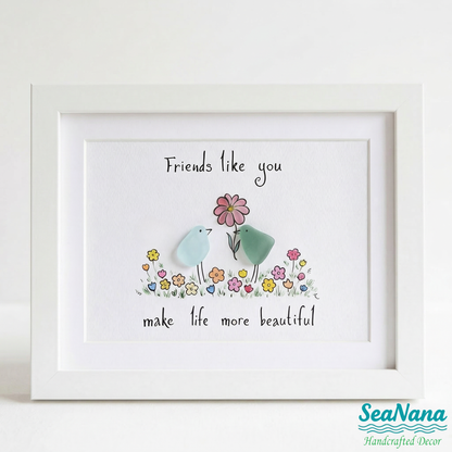 Heartfelt Sea Glass Bird Art: Unique Gifts to Honor Your Closest Friends