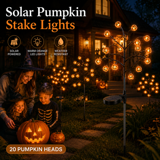 🎃Solar Pumpkin Stake Lights | Waterproof Outdoor Garden Decor, Auto Dusk-to-Dawn