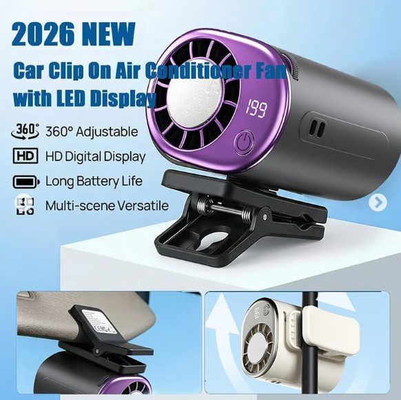 360° Rotating Semi-Cooling Clip Fan