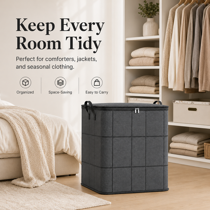 📦 Extra Large Moving & Storage Bag 🏠 | Heavy-Duty Zippered Organizer for Clothes, Bedding & More