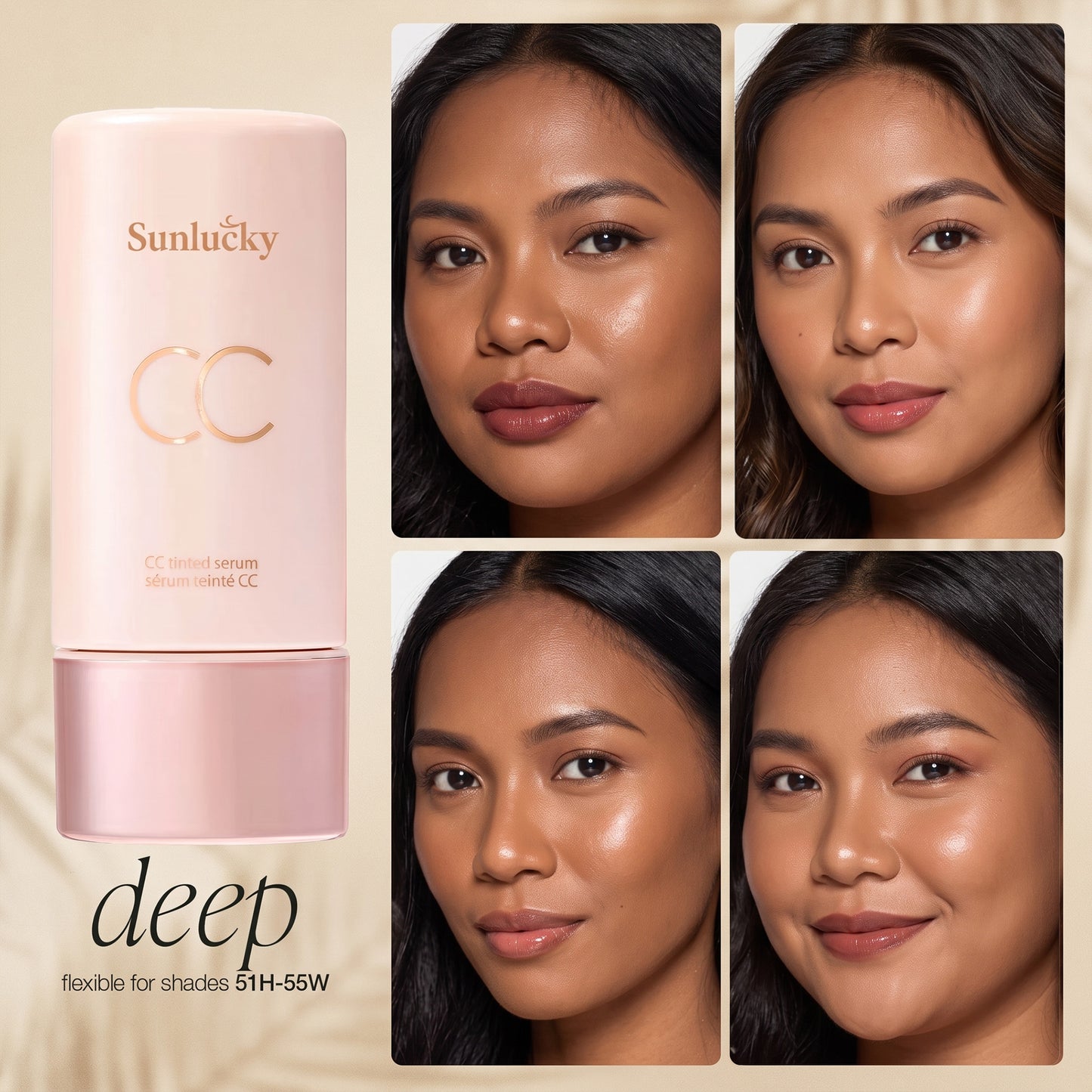 🚀Flash Sale 60% OFF 🎁 Get Free SPF Powder Brush | ✨CC color-correcting tinted serum