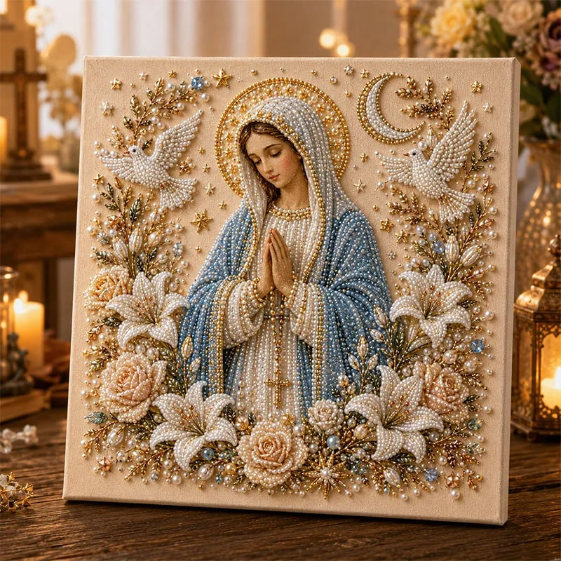 🔥LAST DAY 59% OFF -🙏Christian DIY Pearl Art Set