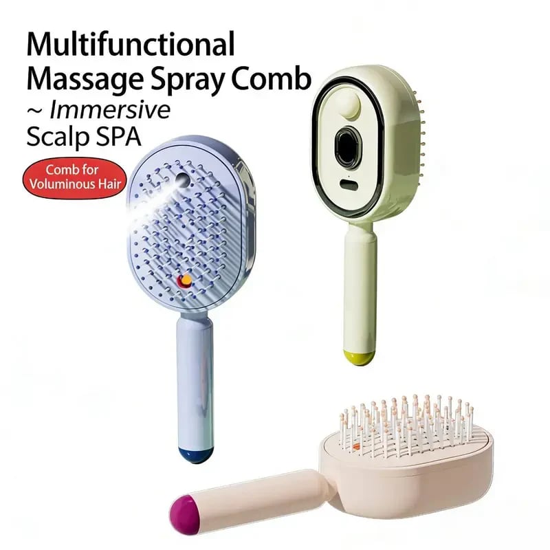 🔥2026 HOT SEAL 59% OFF-Electric Spray Air Cushion Massage Comb