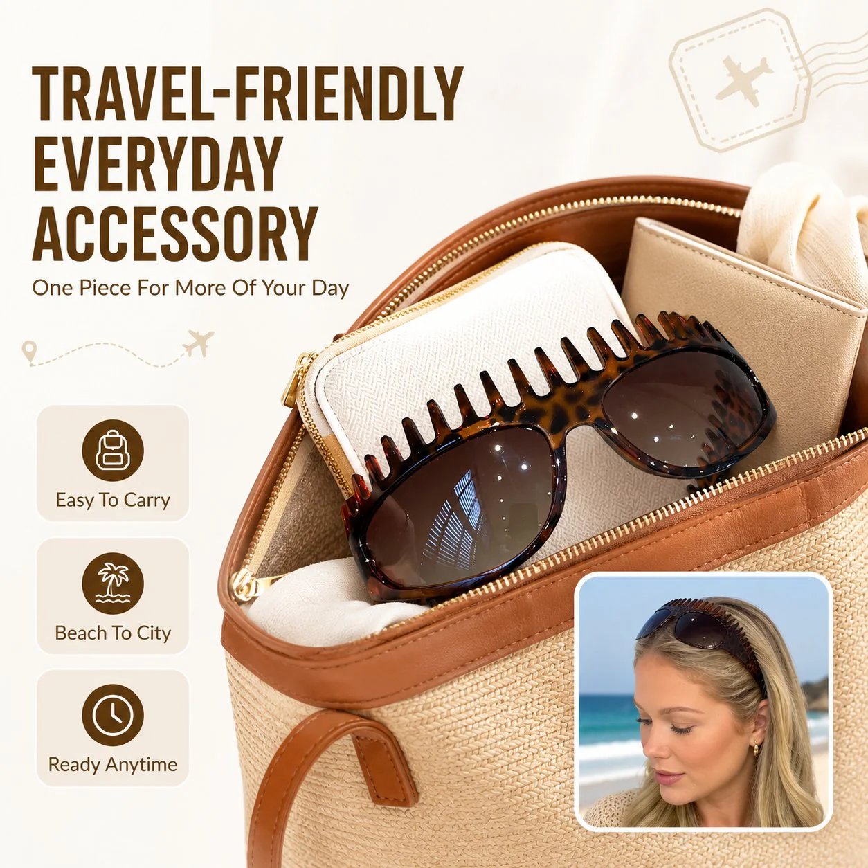 🕶2-In-1 Tortoiseshell Headband Sunglasses