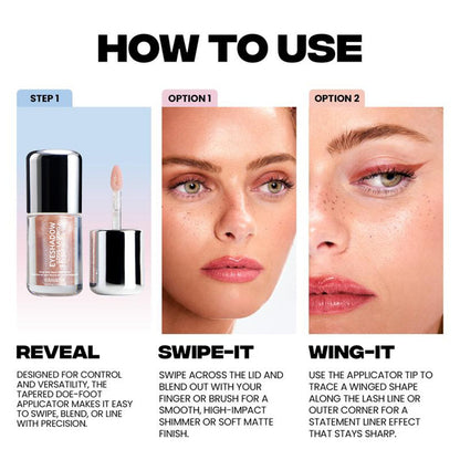 🔥Liquid Eyeshadow Longwear Eye Makeup — Buildable Highly Pigmented & Blendable Eye Shadow Cream