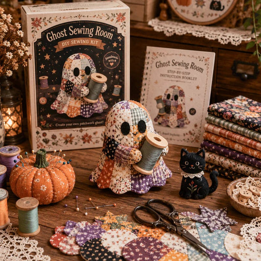 👻Little Ghost’s Cozy Halloween DIY Patchwork Kit