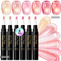 6 Colors Cat Eye One-Step Gel Pens -E