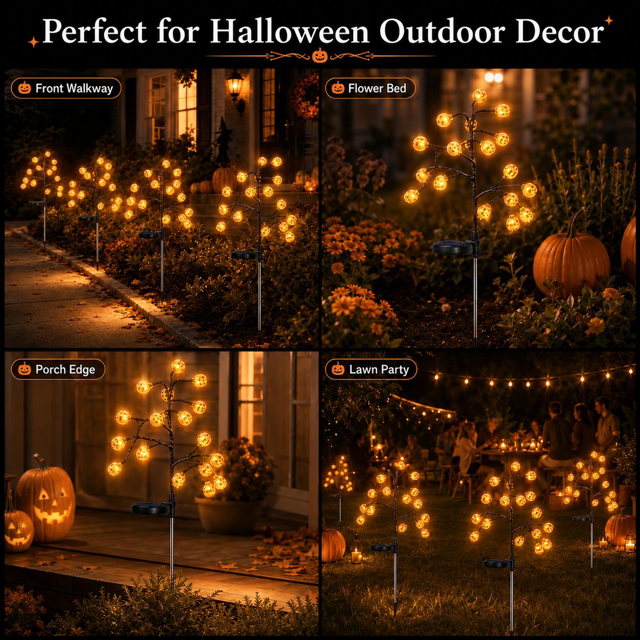 🎃Solar Pumpkin Stake Lights | Waterproof Outdoor Garden Decor, Auto Dusk-to-Dawn