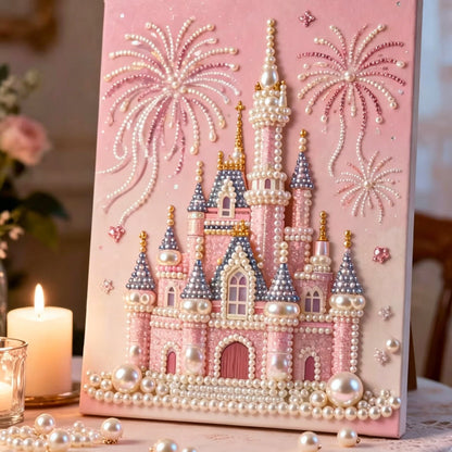DIY Pearl Gem Art Diamond Painting Kits With Framefor Home Decor-30x40cm