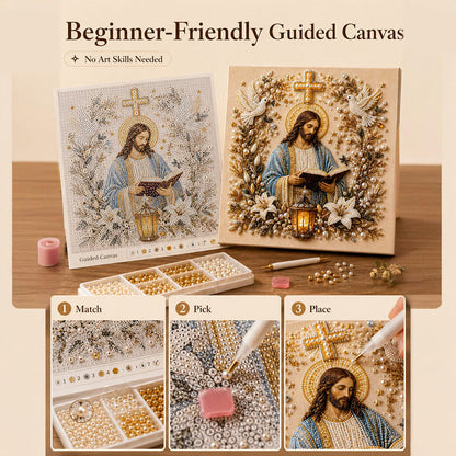 🔥LAST DAY 59% OFF -🙏Christian DIY Pearl Art Set