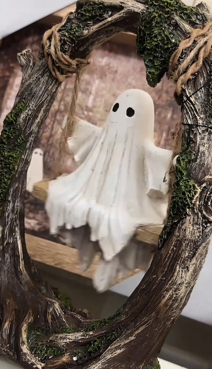 🔥Early Halloween Offer👻2026 Swinging Shadows: Ghost on a Tree Swing