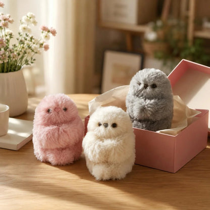 👀Cute AI shy Emotional companionship robot doll bag charm plush toy👜-It can sing, turn its head, and learn to speak🤖