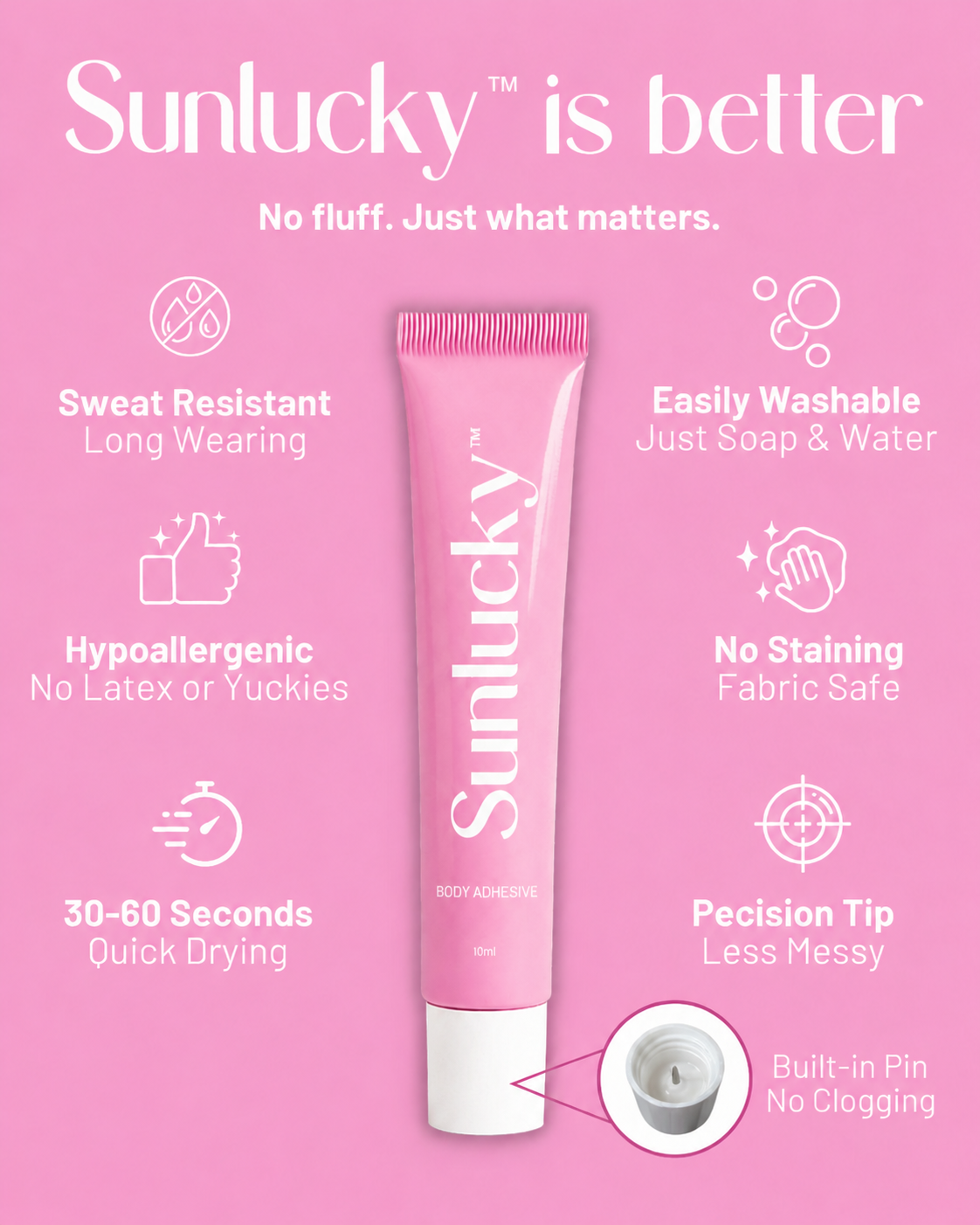 Sunlucky™ Body Adhesive