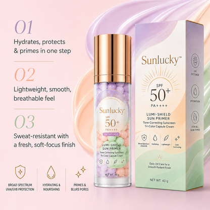 Sunluckyshop™ Three-Color Protective Isolation Cream with SPF 50 Coverage