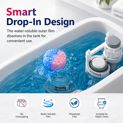 Dual-Color Toilet Tank Cleaner Tablets