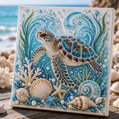 🌊✨ Ocean Theme Pearl Art DIY Kit – Relaxing DIY Craft to Create Stunning Coastal Artwork