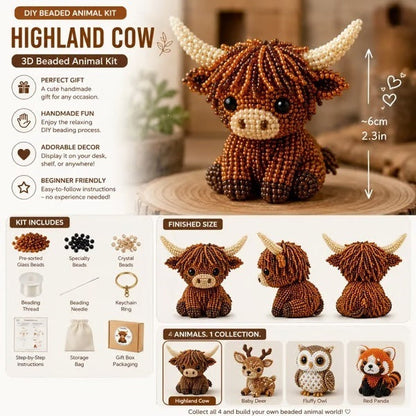 🧵✨ Mini 3D Beaded Animal DIY Kit