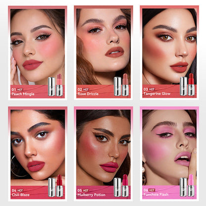 MOOD GLIDER LIP & BLUSH STICK - Dual Function Compact Makeup Stick for Lips and Cheeks