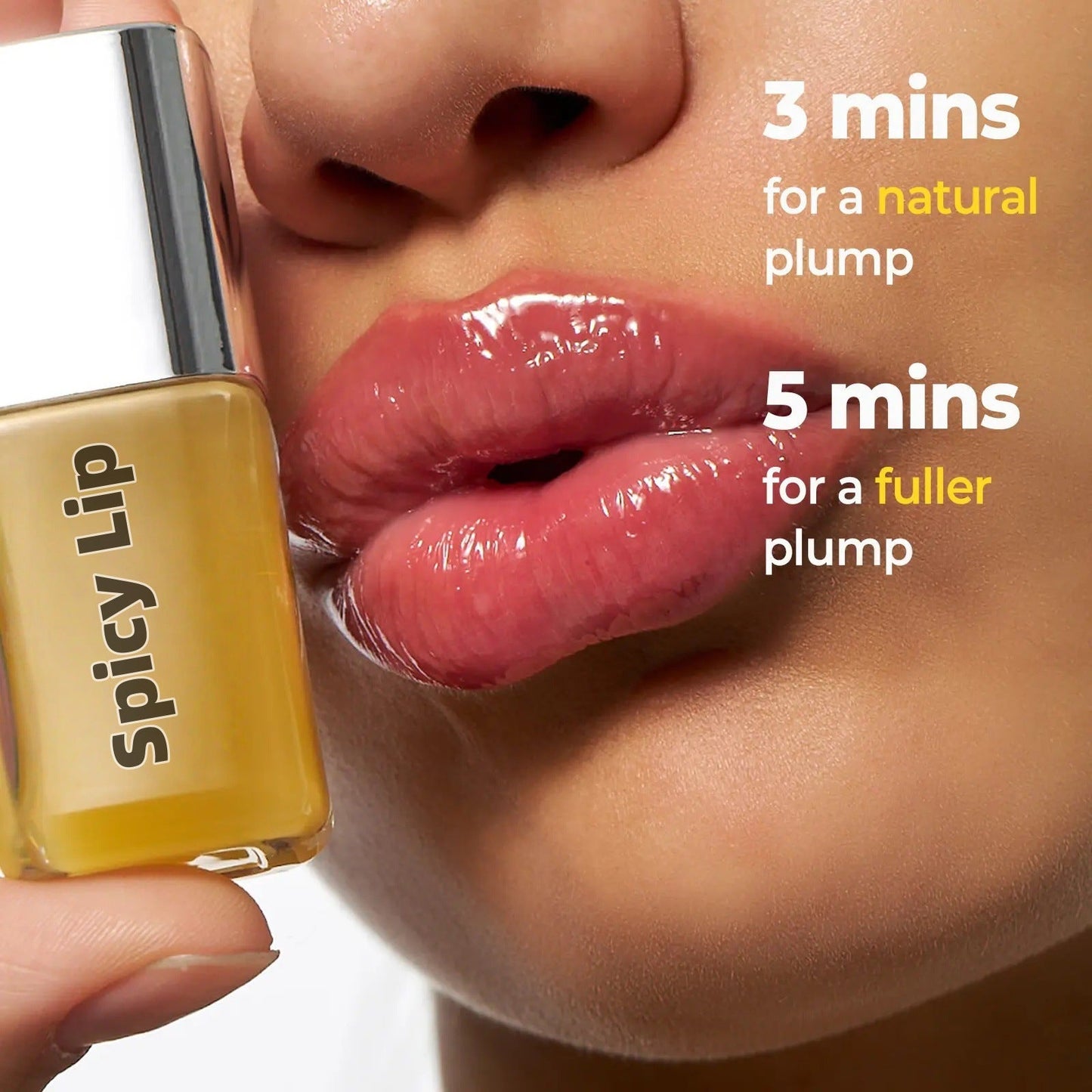 Spicy Lip Plumper — Fuller-Looking Lip Plumper Gloss, Non-Sticky, High-Shine Finish