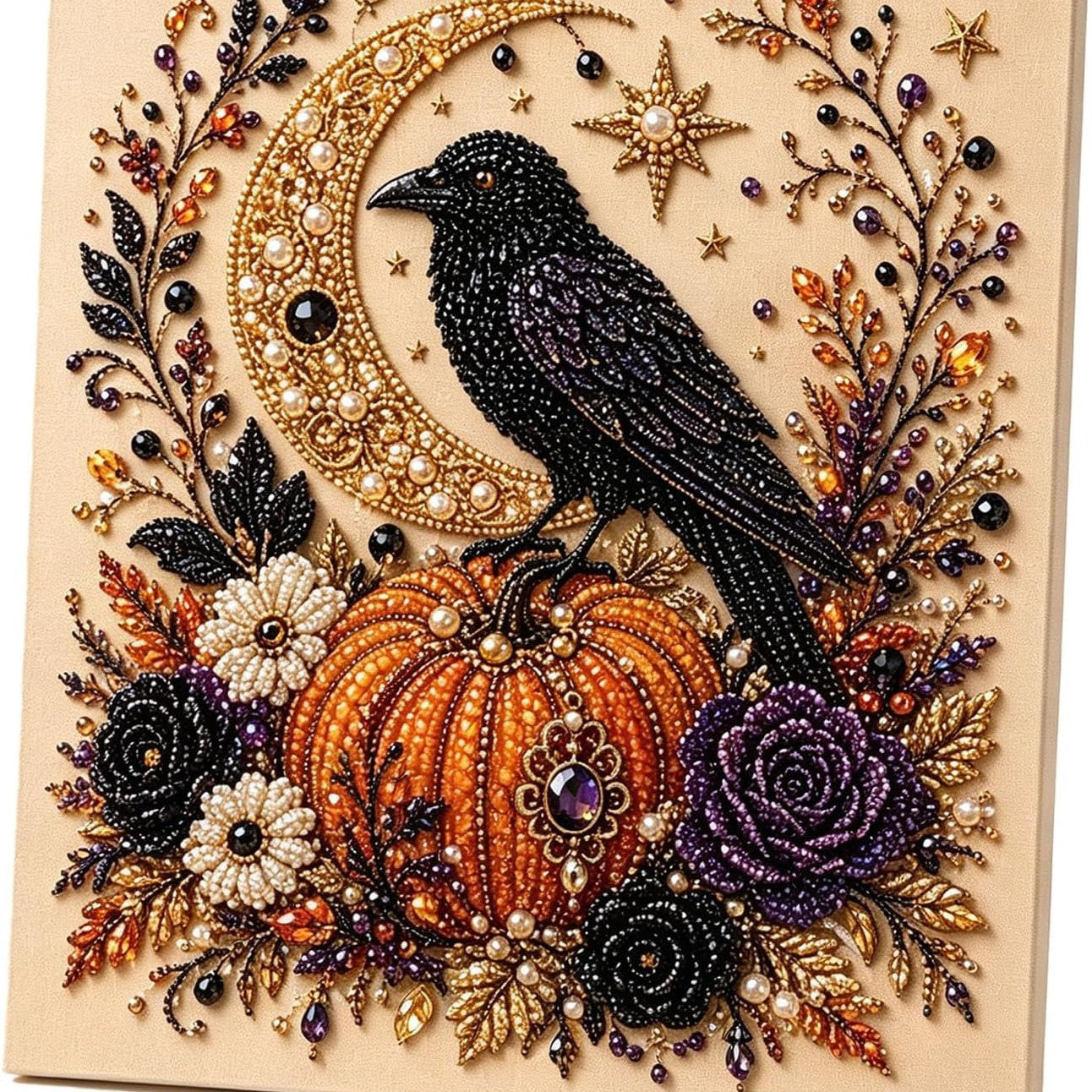 🔥2026 HOT Seal🔥 60% OFF – 👻✨ Halloween Pearl Art DIY Kit – Turn Tiny Pearls into Spooky-Cute Magic