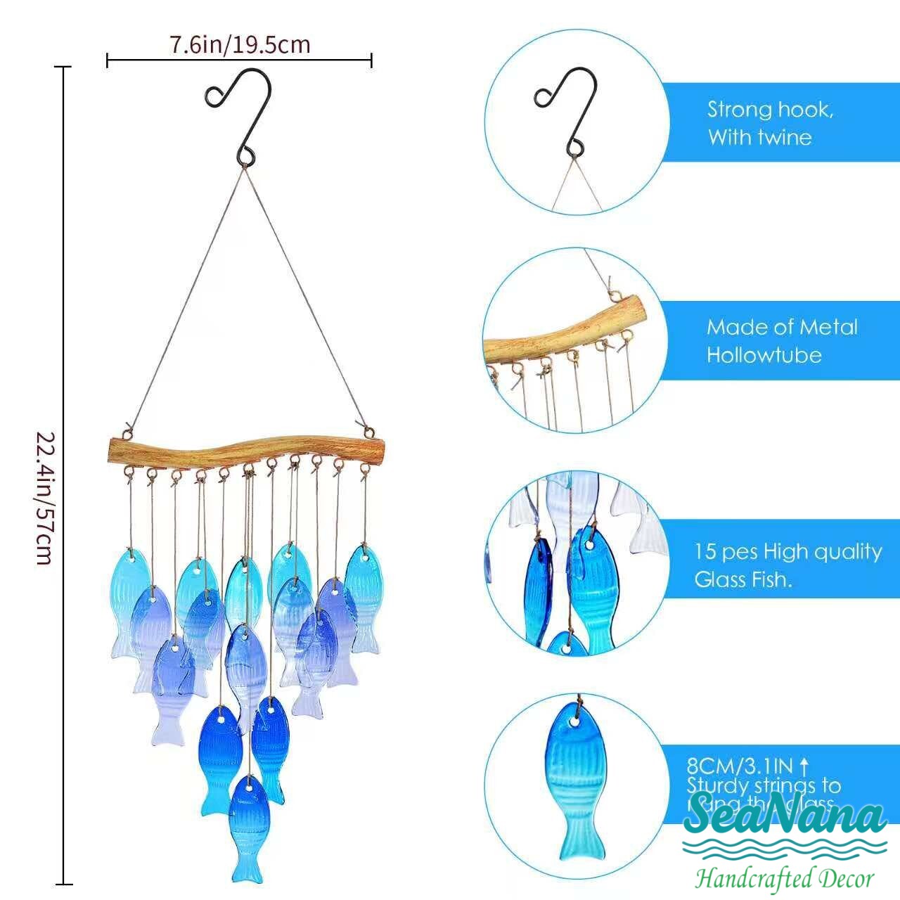 Serene Fisherman's Melody Wind Chime