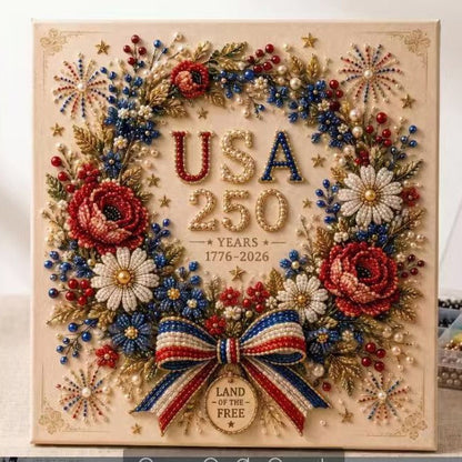 🔥LAST DAY 59% OFF - 🇺🇸 USA 250th Anniversary DIY Pearl Painting Kit ✨❤️‍🔥