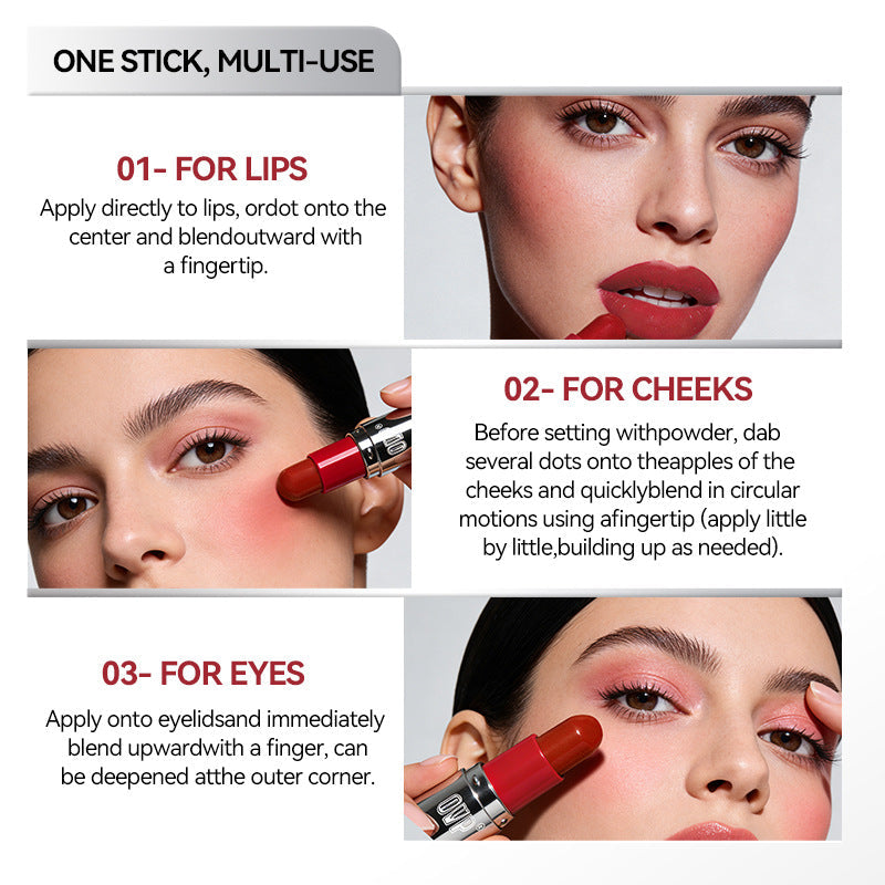 MOOD GLIDER LIP & BLUSH STICK - Dual Function Compact Makeup Stick for Lips and Cheeks