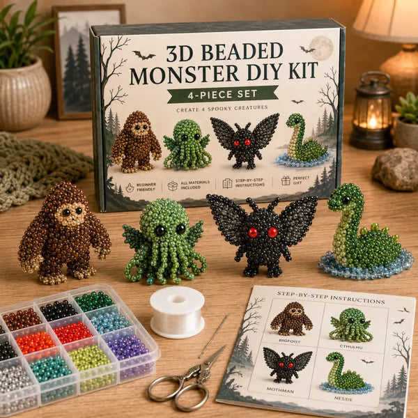 🧵✨ Mini 3D Beaded Animal DIY Kit