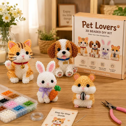 🧵✨ Mini 3D Beaded Animal DIY Kit